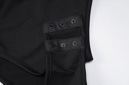 Dam Bodysuit V-ringning Långa Ärmar Polyester 6