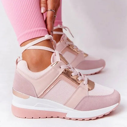 Variant image for Kvinnors Plattform Sneakers Lätta Textil Syntet Fritidsskor-10