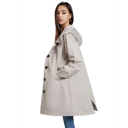 Damjacka Vattenavvisande Huvjacka Lätt Polyester-3