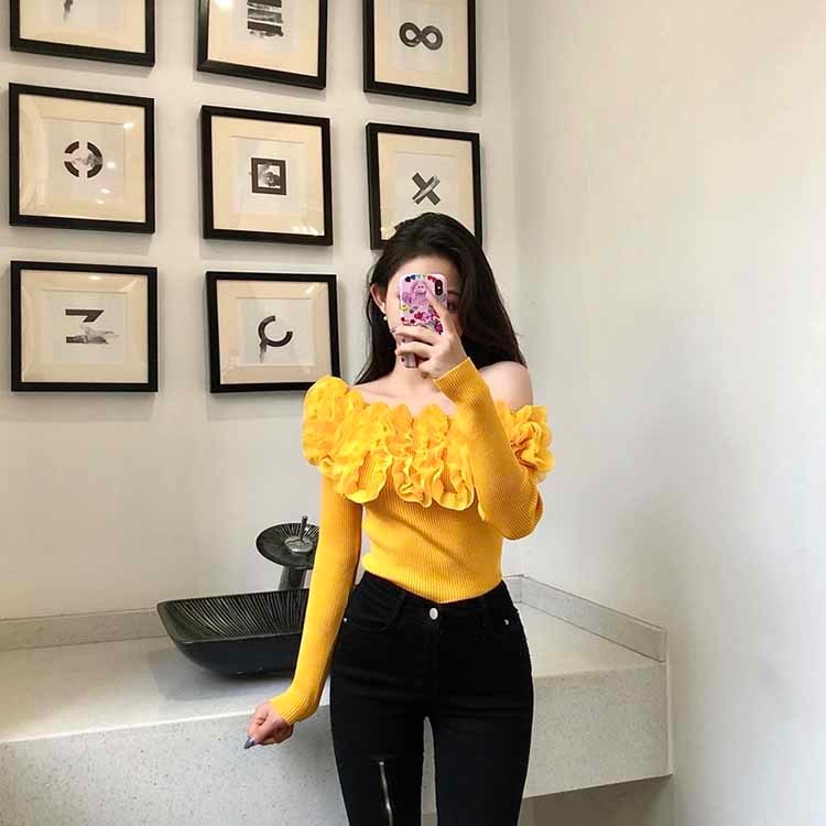 Dam Topp Blommönster Vinghylsa Polyester för Fest och Vardag 6