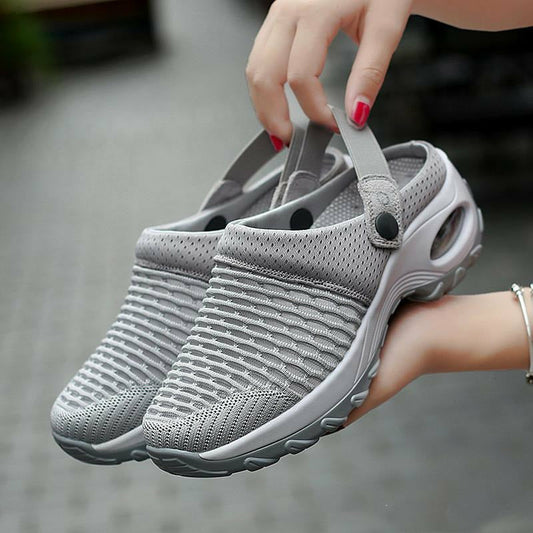 Herr Sandaler i Nätmaterial med Spänne – Andningsbara, Medelhög Sula för Komfort och Stil 1