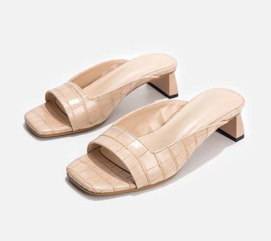Dam Slippers Unika Tryck PU Material 1