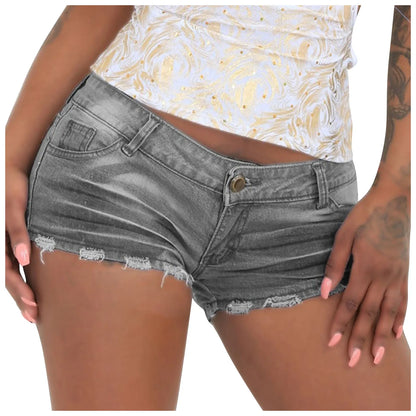 Variant image for Dam Denimshorts Regular Fit Hög Kvalitet Polyester-6