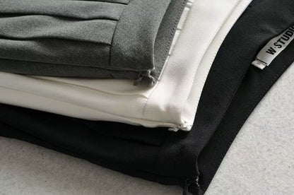 Dam Minikjol Veckad Polyester-6