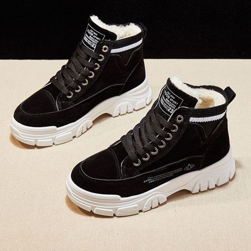 Variant image for Kvinnors Sneakers Trendig Design Syntetisk Pälsfoder-10