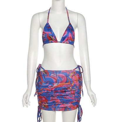 Variant image for Dam Bikini Abstrakt Mönster Polyester-Spandex-2