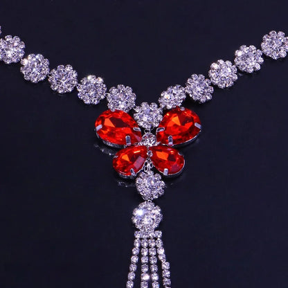 Kvinnors Kroppsmycken Rund Zinklegation med Strass-5