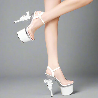 Dam Sandal Pump Elegant PVC Gummisula-3