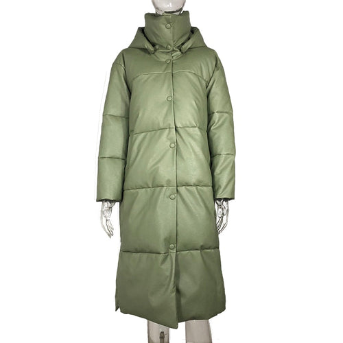 Dam Vinterjacka Trendig Polyester för Kalla Dagar-1