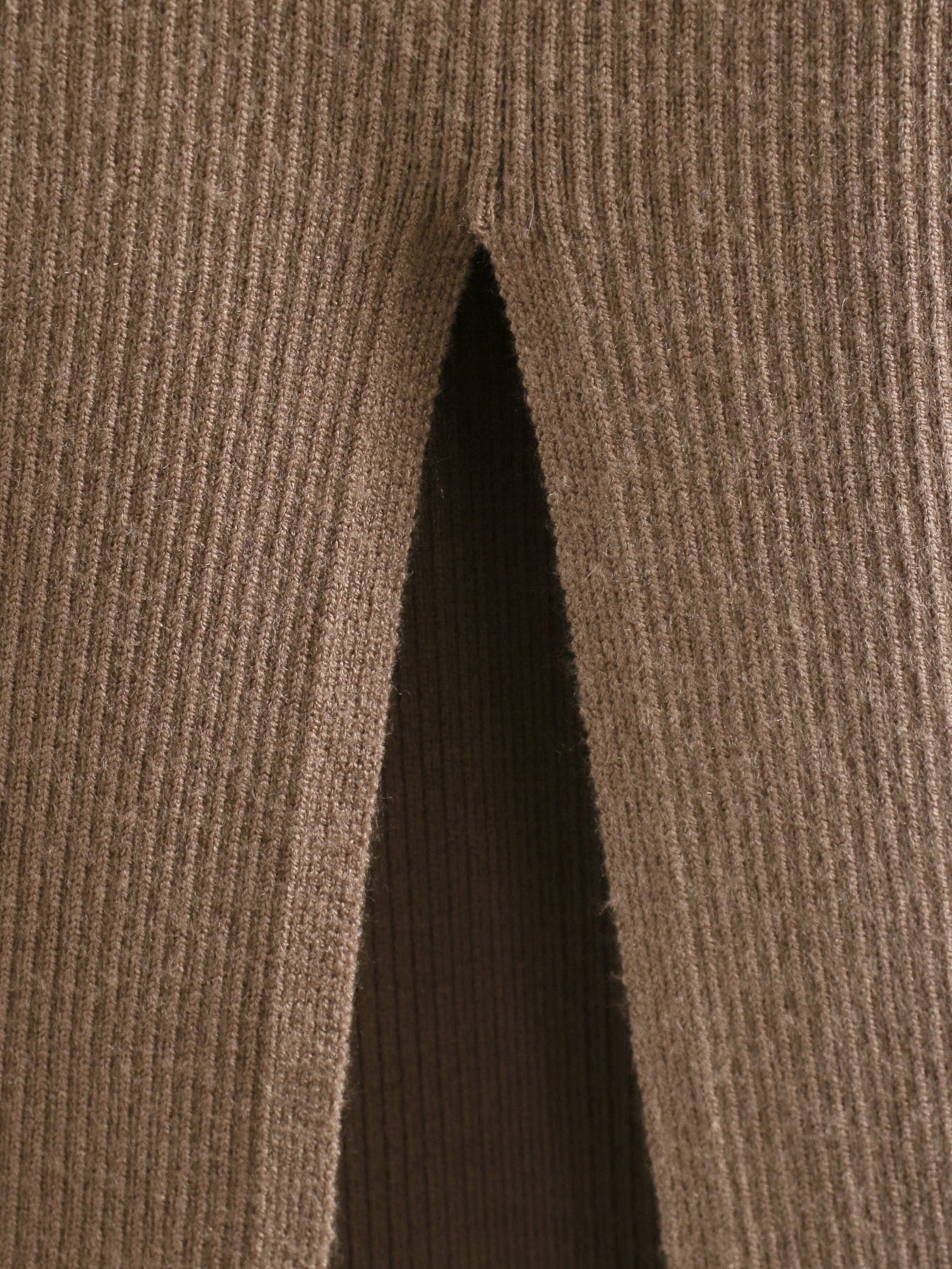 Damklänning Midi Turtleneck Figurnära Polyester-6