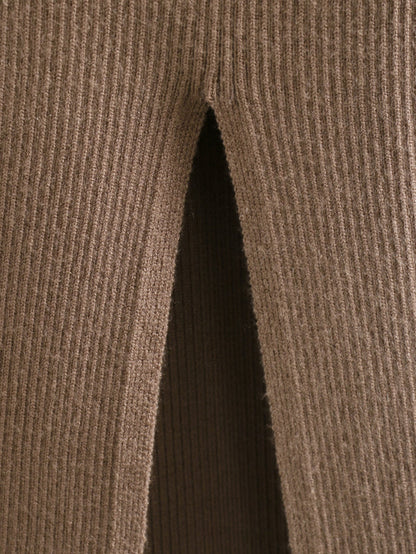 Damklänning Midi Turtleneck Figurnära Polyester-6