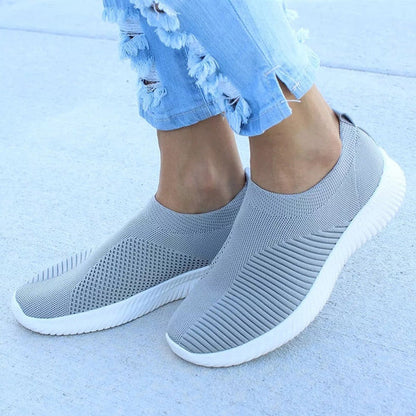 Dam Kilsneaker Bekväm Slip-On Andningsbart Tyg 5