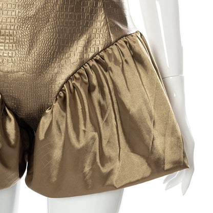 Monokrom Festtopp Dam i Polyester-Spandex – Normal Passform, Elegant och Bekväm Topp för Vardags och Fest 5