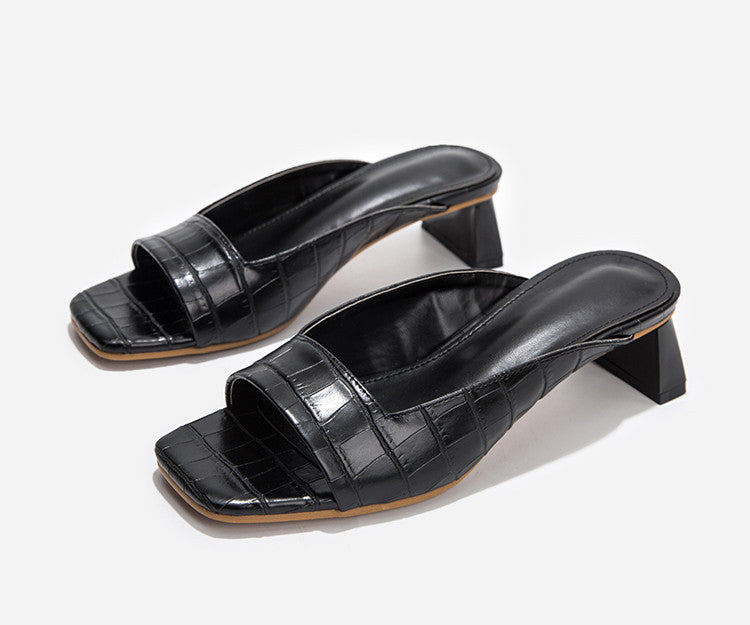 Dam Slippers Unika Tryck PU Material 8