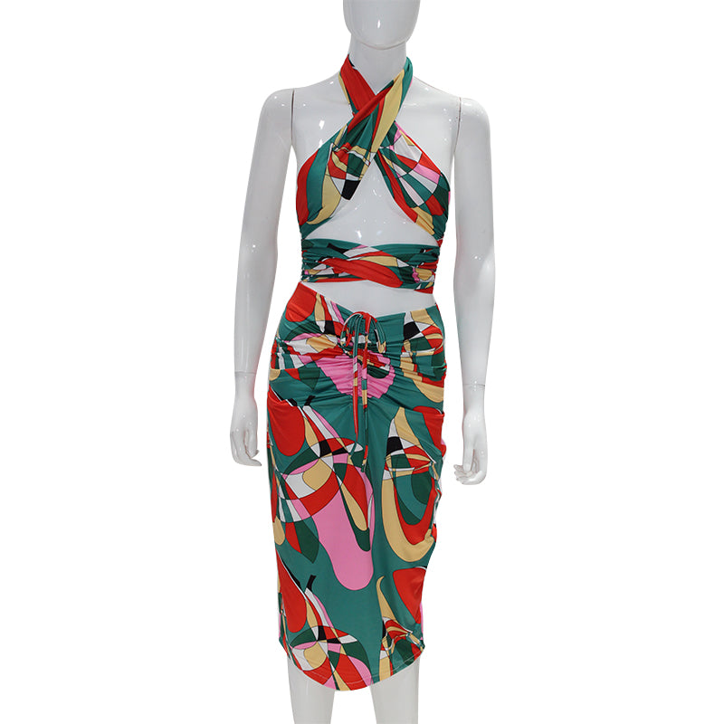 Kvinnors Rockset Geometriska Mönster Polyester Spandex-5