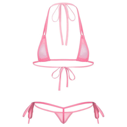 Dam Bikiniuppsättning Polyester Spandex-1