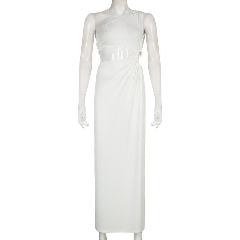 Dam Maxiklänning Skulderfri Polyester Lång-6