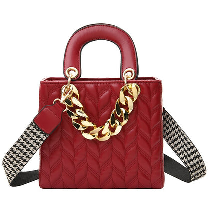 Variant image for Handväska Dam Geometrisk Design PU-Läder med Dubbelt Grepp och Flera Fack-8