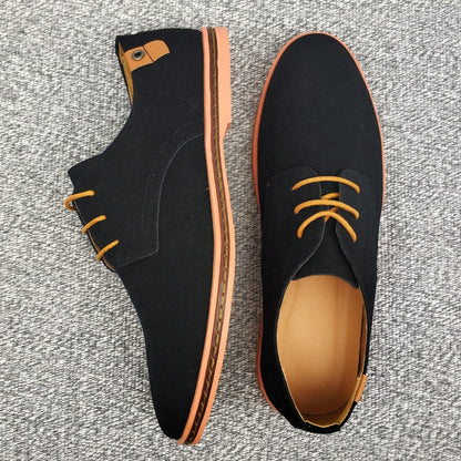 Herrskor Oxford Klassisk Design Läder-2