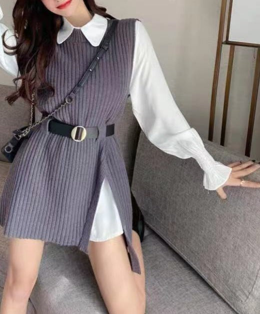 Dam Sweatshirt Avslappnad Design Högkvalitativt Material-3