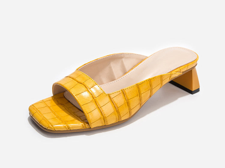 Dam Slippers Unika Tryck PU Material 9