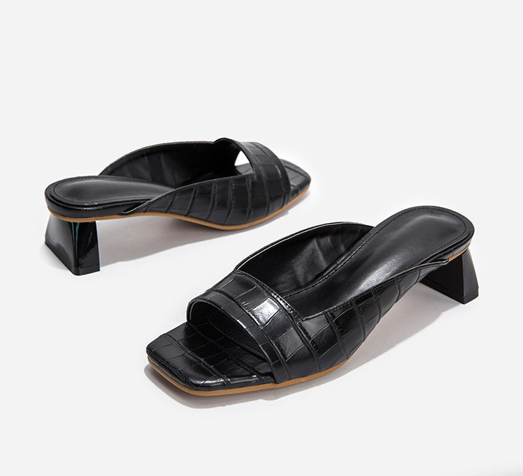 Dam Slippers Unika Tryck PU Material 5
