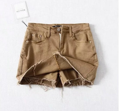 Variant image for Dam Mini Skort Franjkant Denim Bomull-5