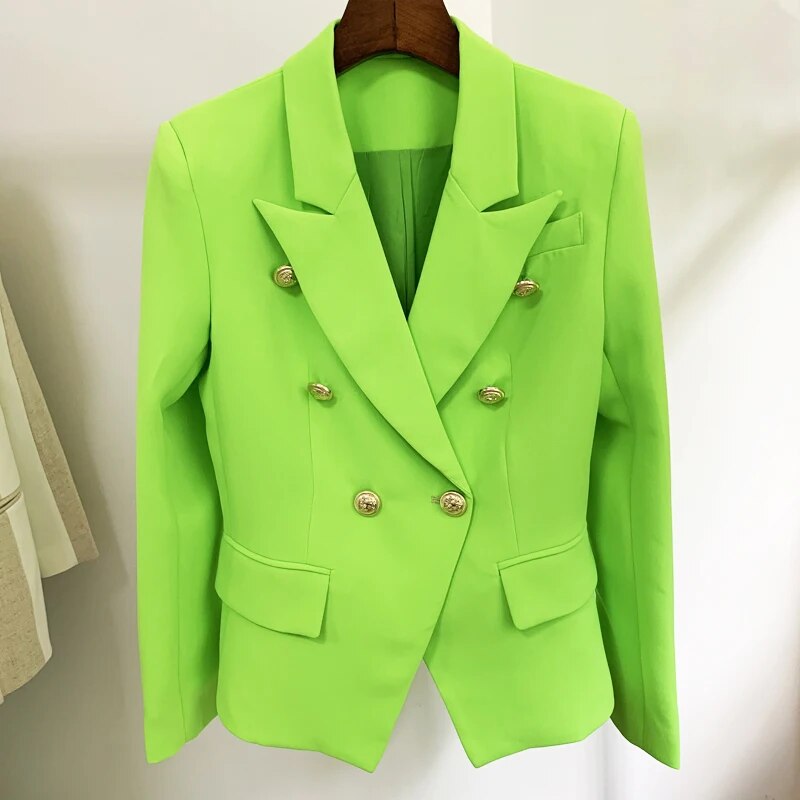 Variant image for Dam Blazer Elegant Monokrom Polyester-Bomull-3