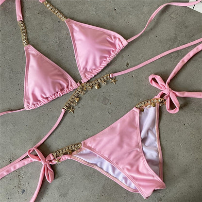 Variant image for Dam Bikini Tvådelad Djurmönster Polyester Spandex-2