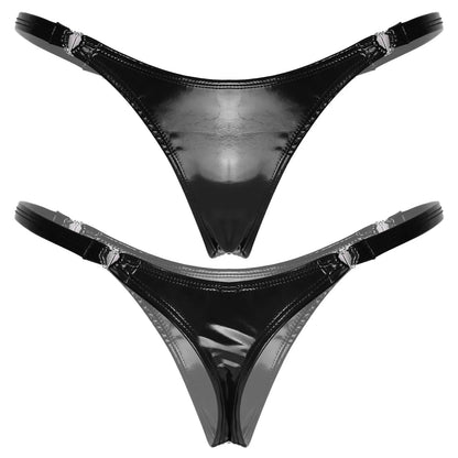 Dam Stringtanga Öppen Design Nylon-1