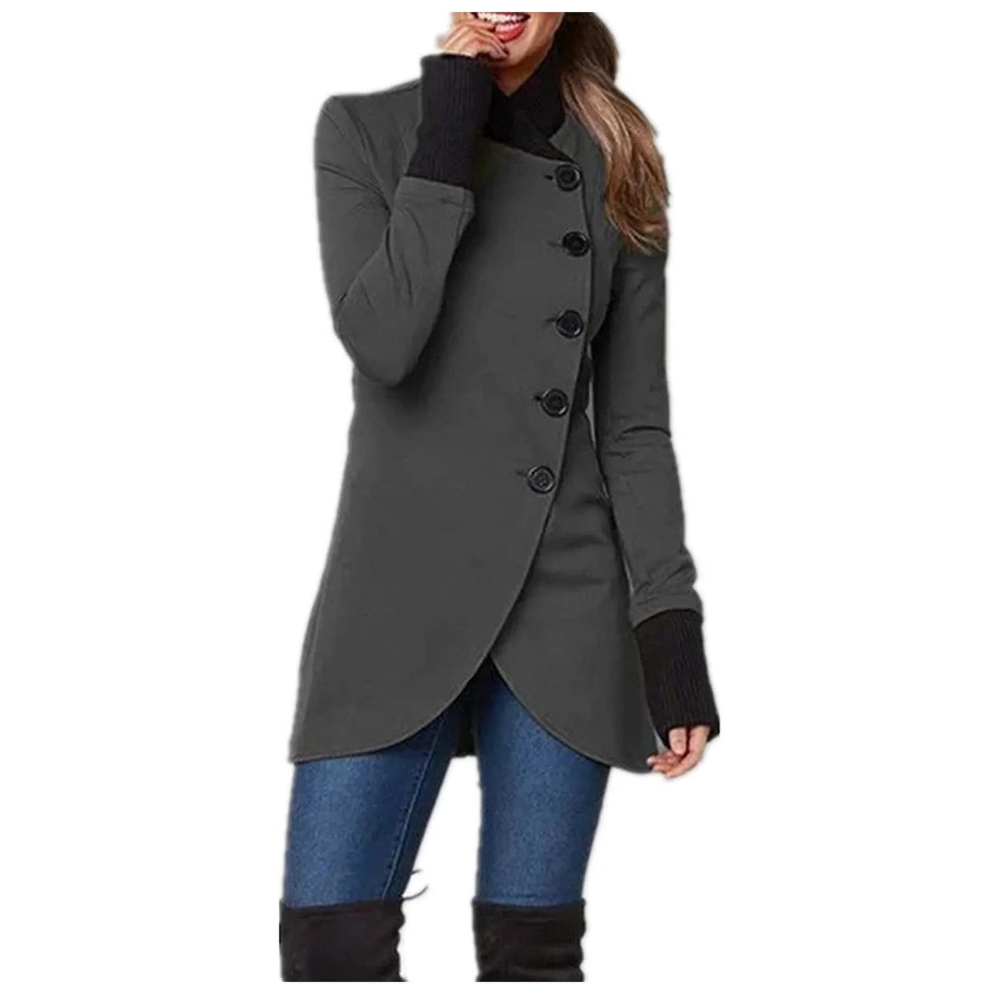 Damjacka Modern Design Mjuk Bomull Återvunnen Polyester 3