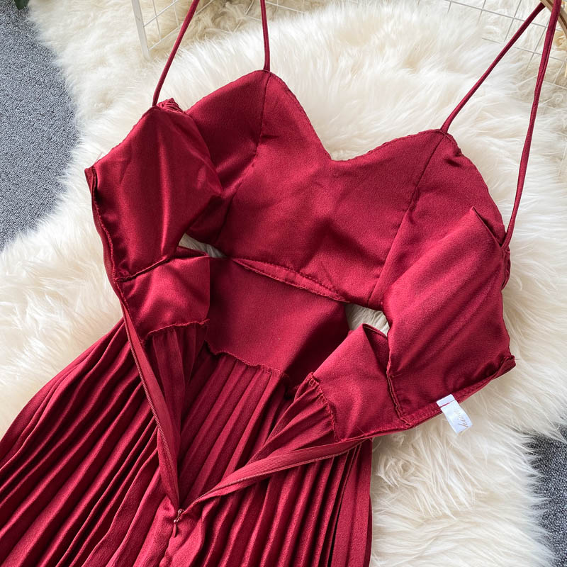 Långklänning Dam Empire Midja Polyester för Bröllop och Fest-5