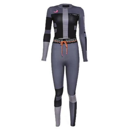 Snygga Byxor Dam Lång Bomull med Randig Accent-1