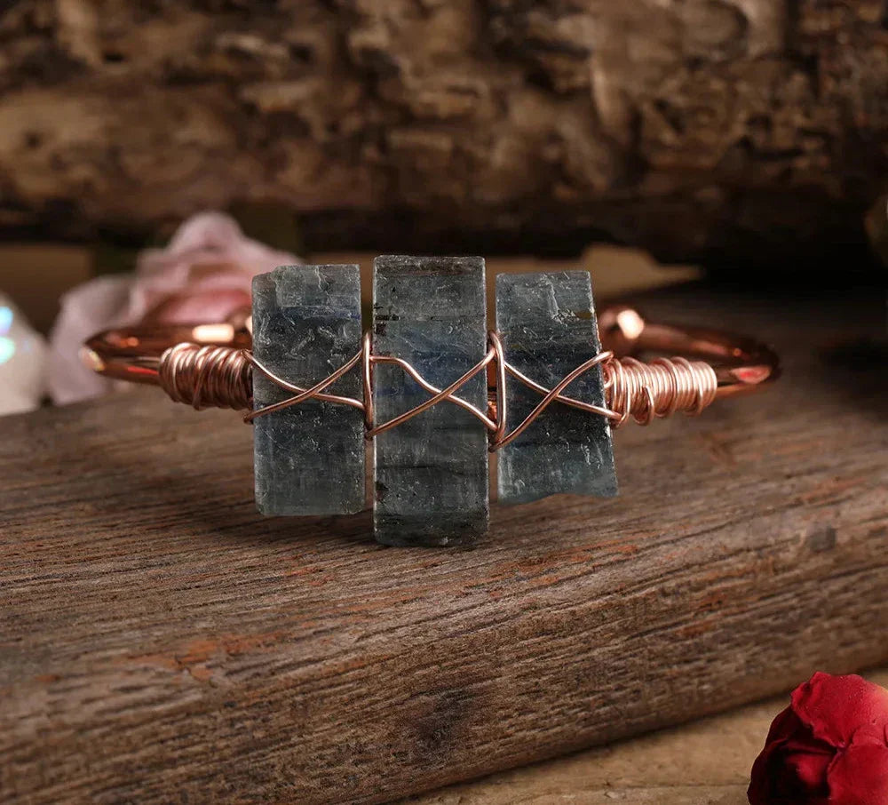 Variant image for Kvinnors Armband Blå Kyanit och Koppar Elegant Design-22