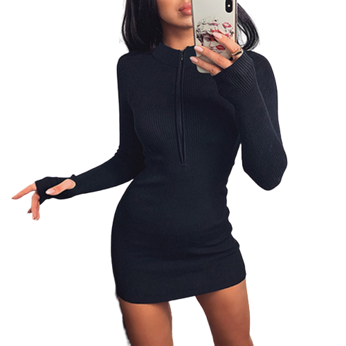 Damklänning Blommönster Elegant Polyester Knälång-3