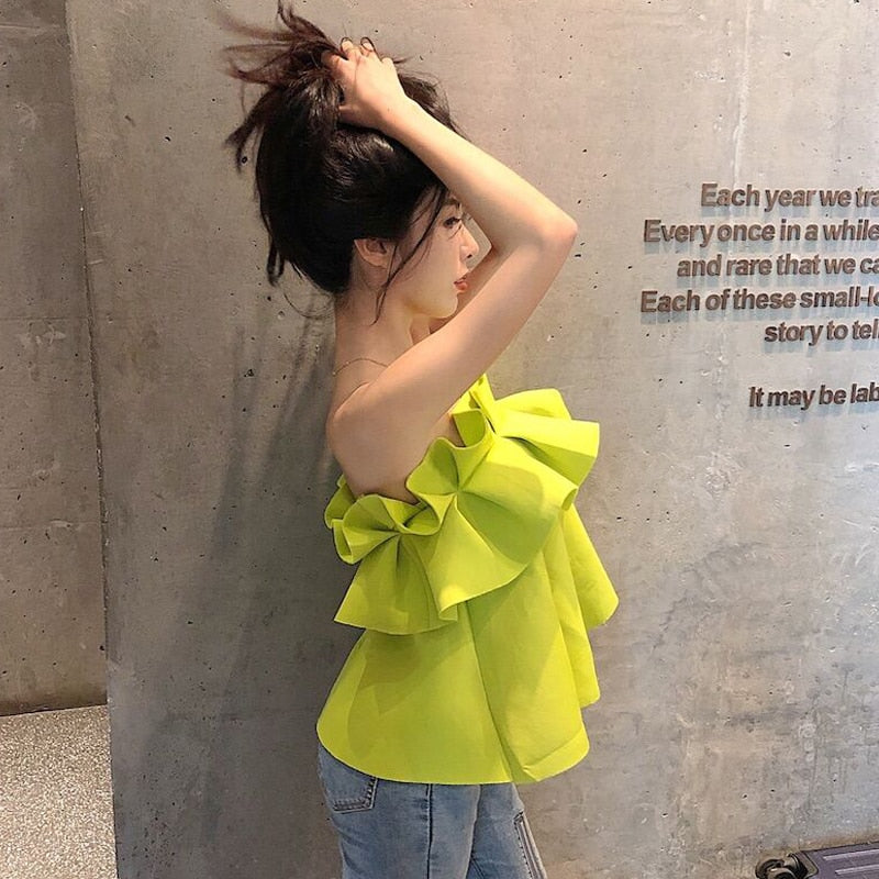 Kvinnors Blus Modern Stil Polyester med Avsedd Klyvning-4