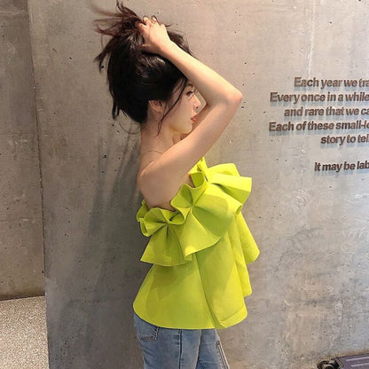 Kvinnors Blus Modern Stil Polyester med Avsedd Klyvning-4