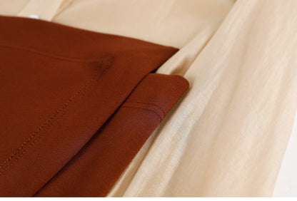 Dam Blus Långärmad Mjuk Bomull Polyester-3