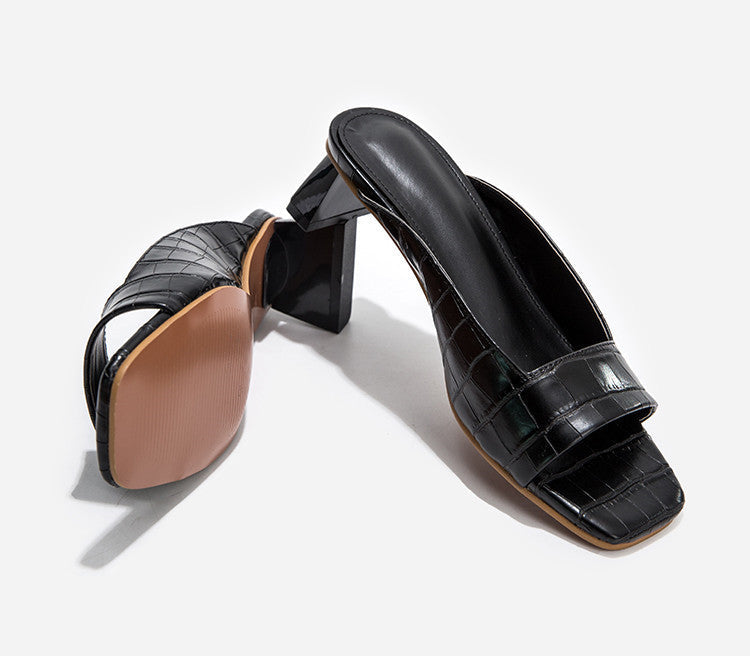 Dam Slippers Unika Tryck PU Material 6