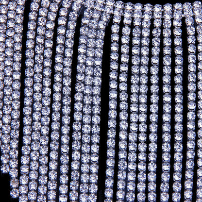Dam Halsband Choker Geometrisk Design med Kristaller och Strass-3