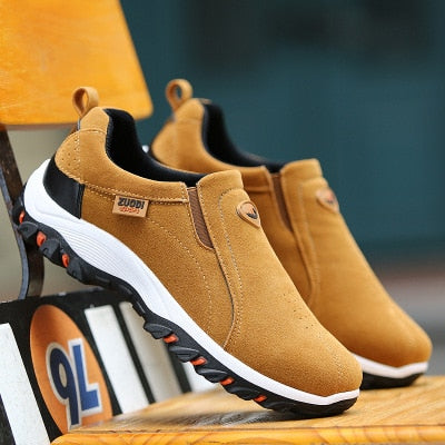 Dam Sneakers Slip-On med Elastiska Insatser Textil och Syntet-1