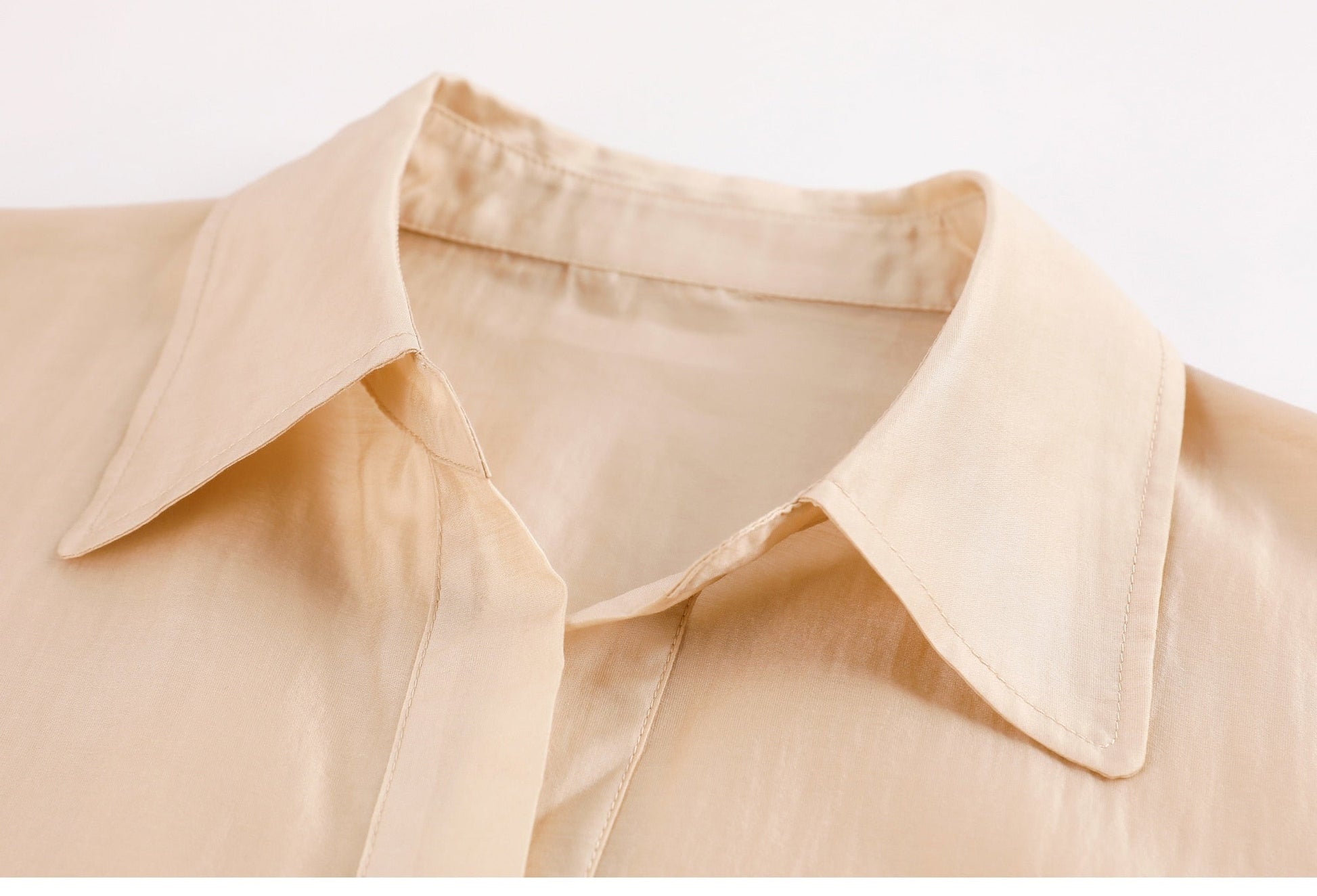 Dam Blus Långärmad Mjuk Bomull Polyester-2