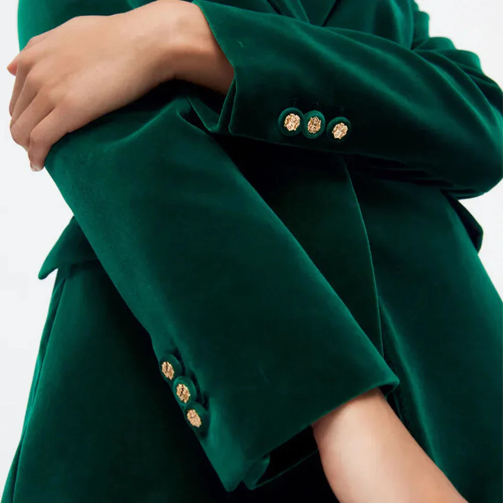 Dam Blazer Elegant Polyester för Formella Tillfällen 5