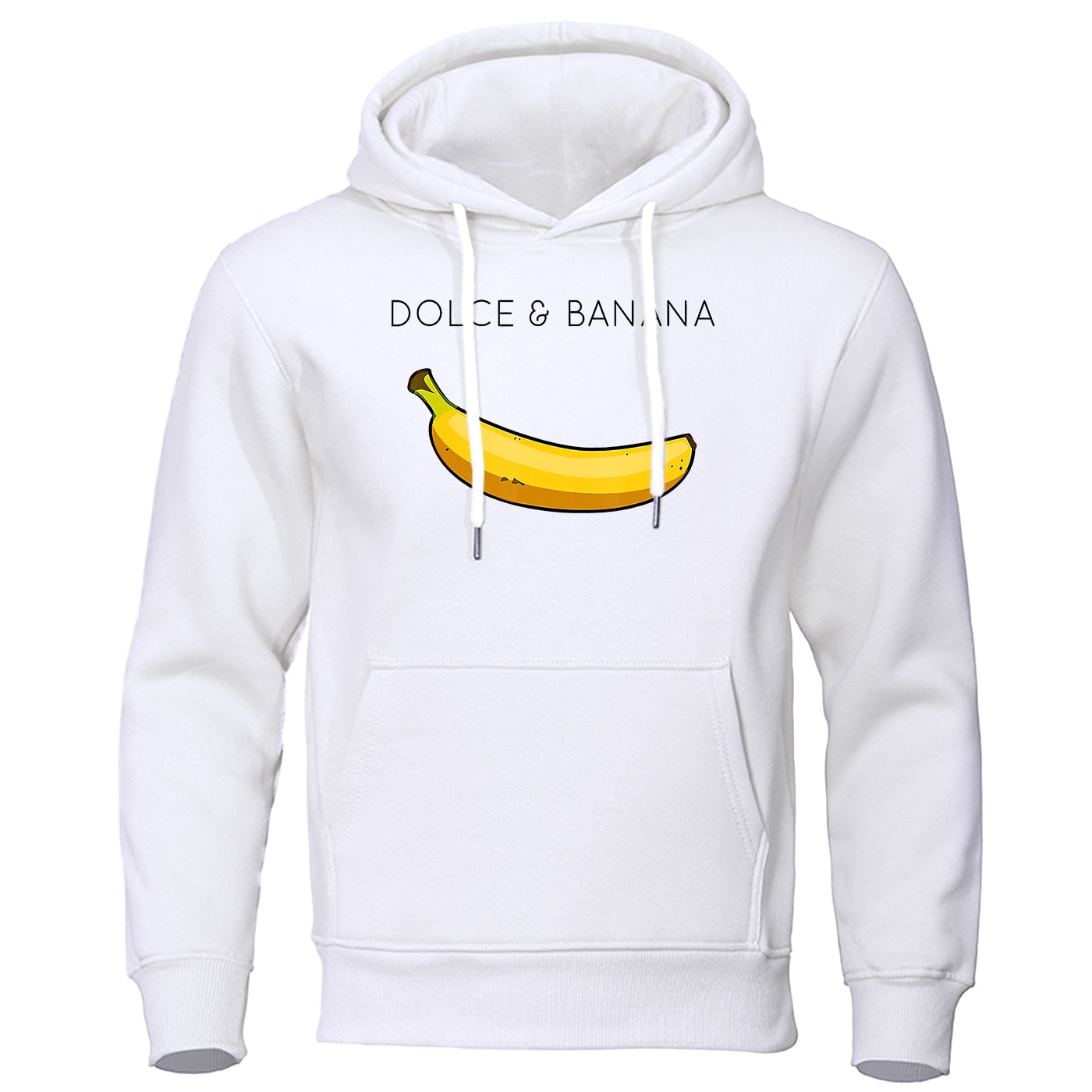 Hoodie Herr med Banantryck Lätt Passform Acetat-Bomull 3