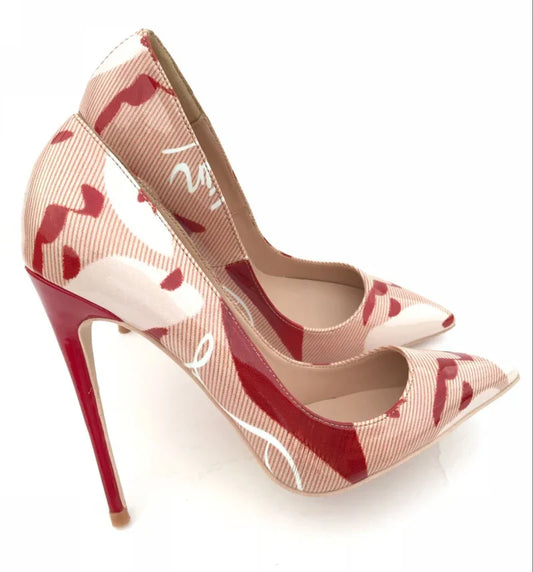 Dam Högklackade Skor Stilettos Mikrofiber Mycket Hög Klack-1
