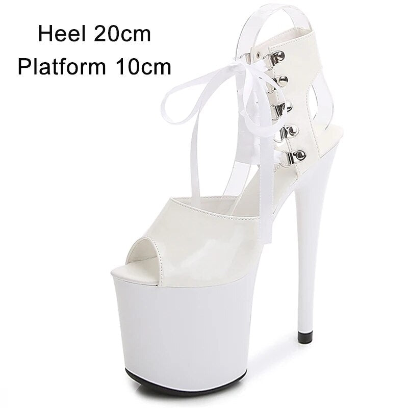 Variant image for Dam Gladiatorsandal Hög Klack PU-Läder-51