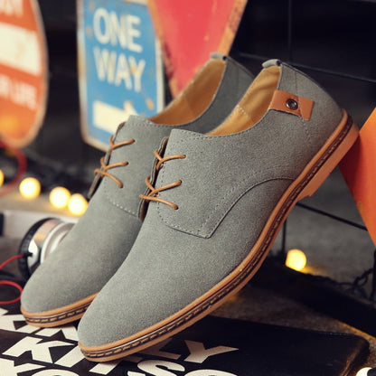 Herrskor Oxford Klassisk Design Läder-4
