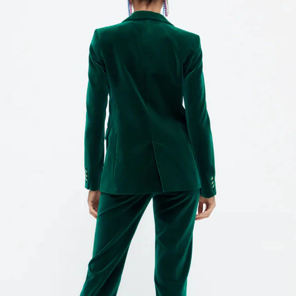 Dam Blazer Elegant Polyester för Formella Tillfällen 2