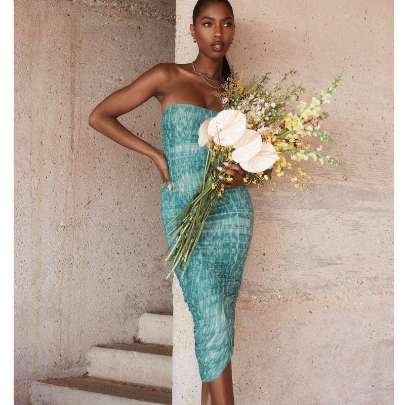 Kvinnors Klänning Axelremmar Mångsidig Förstklassiga Tyger-3