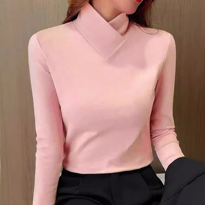 Kvinnors Turtleneck Tröja i Mjuk Ull – Elegant och Bekväm Passform för Kalla Dagar, Finns i Storlekar S-XL 2